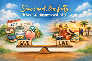 Balancing future security and present joy image