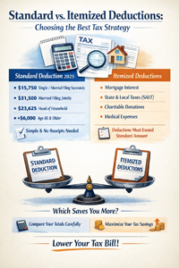 standard or itemized deduction image