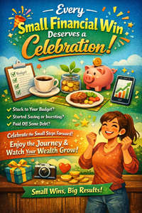 Celebrating small financial wins