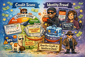 credit scores and identity fraud image
