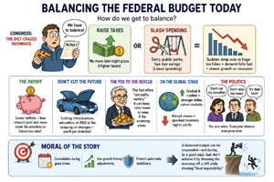 Balancing the federal budget image