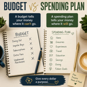 budget vs spending plan image