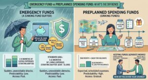 emergency funds vs preplanned spending funds - what's the difference image
