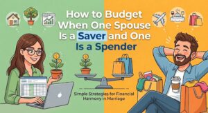 Budget when one is a saver and one is a spender image