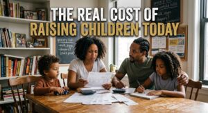 The real cost of raising children today image