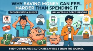 why saving money can feel harder than spending it image